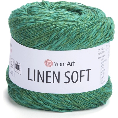 YarnArt Příze Linen soft 7315 zelená
