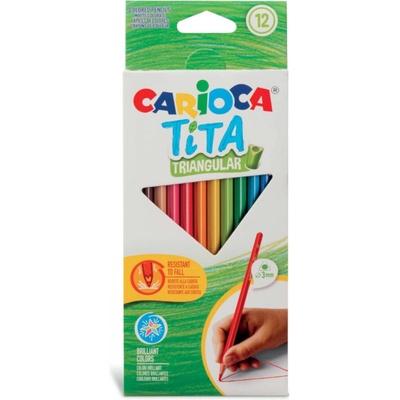 Carioca Tita trojhranné pružné 12ks 474933