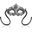 OhMama Masks Venetian Eyemask 230047 Silver