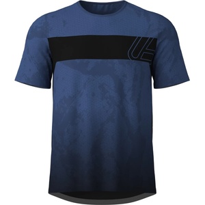 Löffler Мъжка фланелка с къс ръкав за колоездене Löffler MTB T-Shirt Raider Cycling jersey - Navy - размер 50 (EU) (056-3935-0313)
