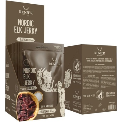 Renjer Traditional Nordic Elk Jerky Sea Salt 375 g