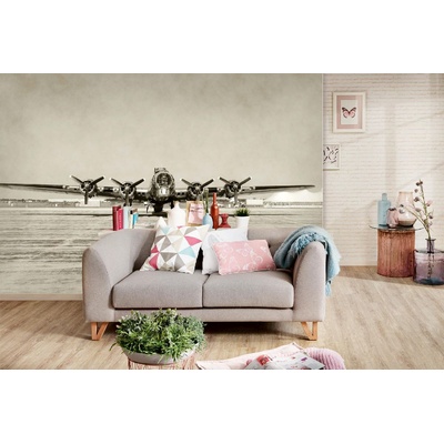 DIMEX ART Самозалепваща се флизелинова фототапета тежък бомбардировач 375 x 250 см