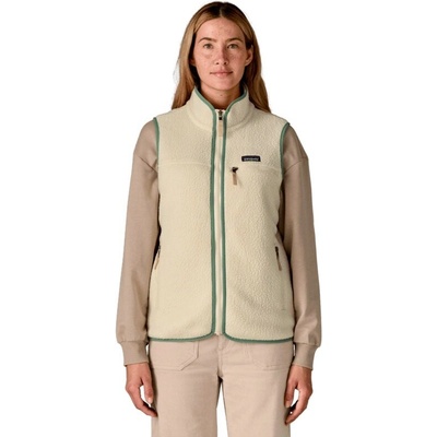 Patagonia W's Retro Pile Vest natural w/ellwood green