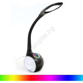 Platinet Led rgb Димируема настолна лампа led/7w/230v черна (pl0088)