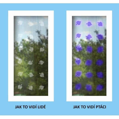 Obchod ČSO Samolepky na okna - UV listy lípy 60 ks