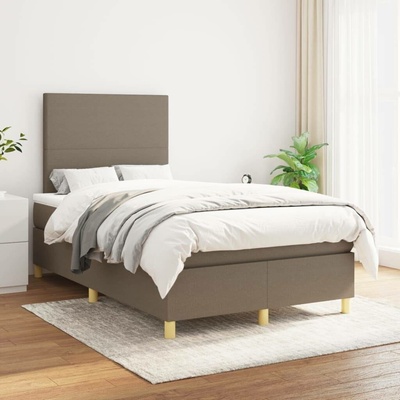 vidaXL 3142162 Boxspring postel s matrací textil / barva taupe