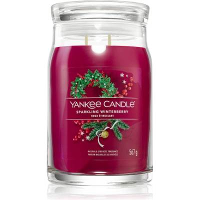 Yankee Candle Sparkling Winterberry ароматна свещ Signature 567 гр