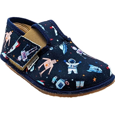Dětské barefoot bačkory PEGRES BF01 Půlnoc Limitka