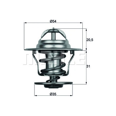 Termostat chladící kapaliny MAHLE ORIGINAL TX 15 87D (TX1587D) – Zbozi.Blesk.cz