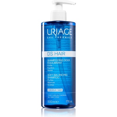 Uriage DS HAIR Soft Balancing Shampoo почистващ шампоан за чувствителна кожа на скалпа 500ml