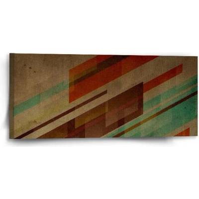 Sablio Obraz Hnědá abstrakce - 110x50 cm