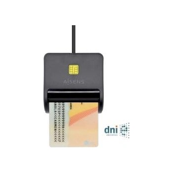 AISENS Четец за карти DNI/SIP Aisens ASCR-SN01-BK Черен