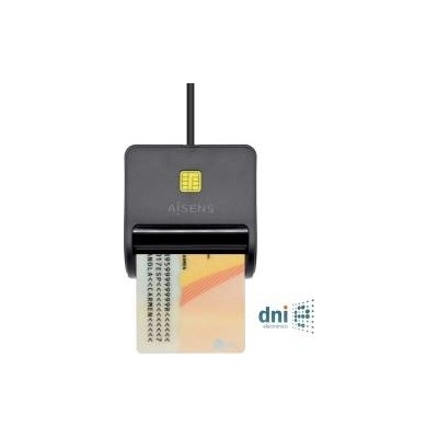 AISENS Четец за карти DNI/SIP Aisens ASCR-SN01-BK Черен