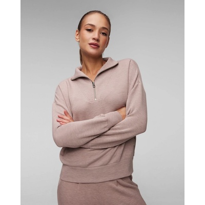 Varley dámská mikina Hawley Half Zip Sweat Hnědá
