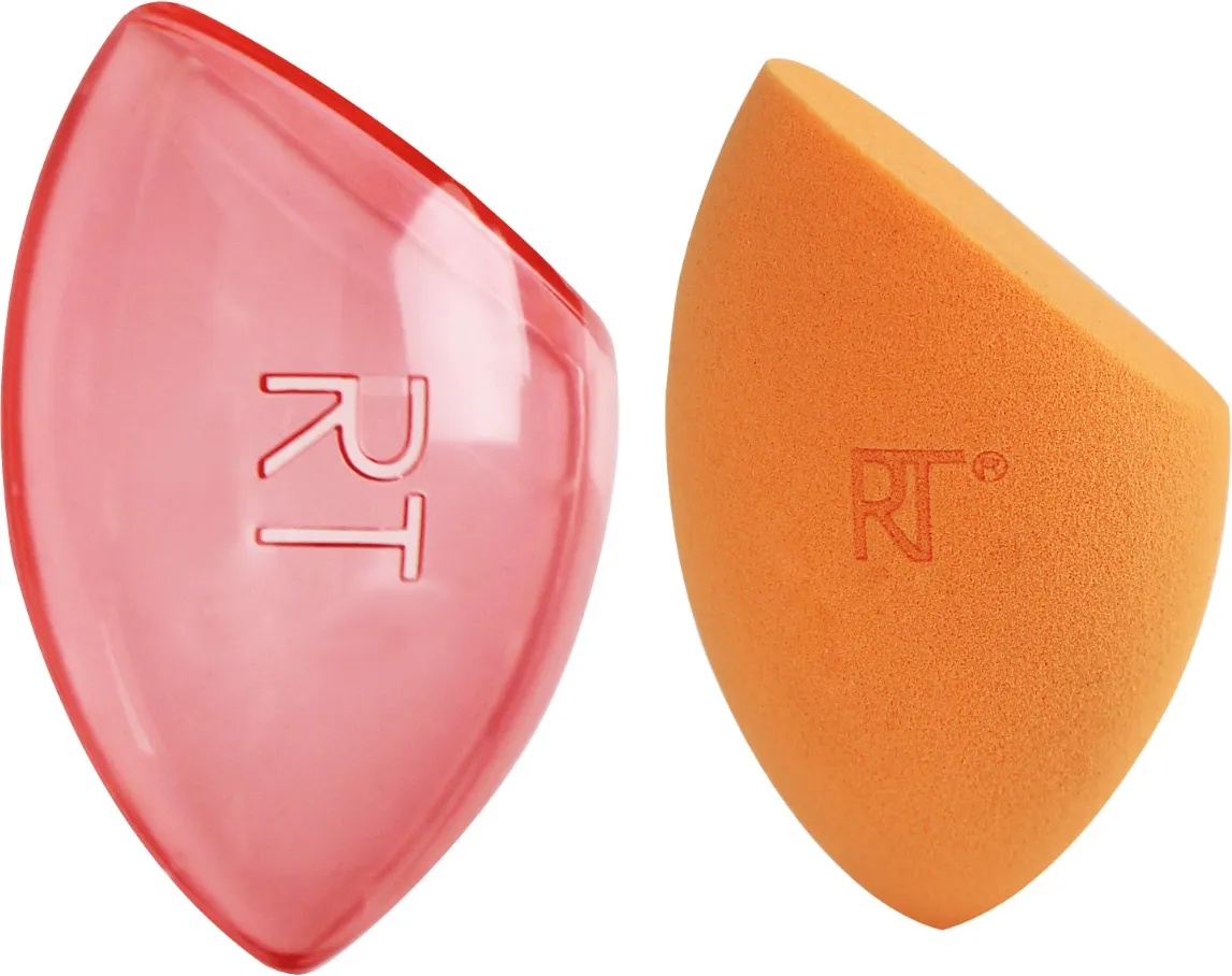 Real Techniques Miracle Complexion Sponge + Case Гъби за грим дамски