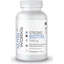 NutriWorks Strong Biotin 5500µg 120 kapslí