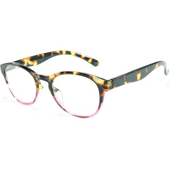 OPTIC+ Soft dioptrické čtecí brýle tygrované fialové