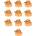vidaXL 142661 6 m 1000 kg 10 pcs