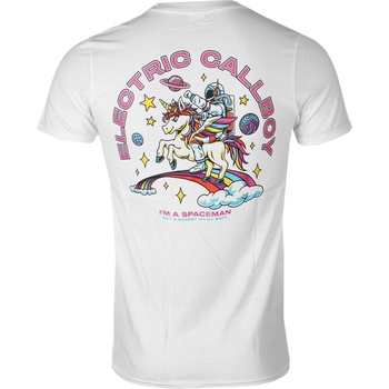 NNM мъжка тениска Electric Callboy - Spaceman Unicorn B2B - White - 51984600