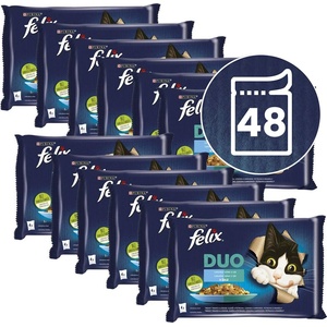 FELIX Капсули FELIX DUO - вкусен избор от риби 48 x 85 г