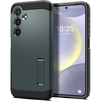 Image 1 of Spigen Противоударен Хибриден Калъф за Samsung S24 Plus, Spigen Tough Armor Case, Зелен (ACS07334)