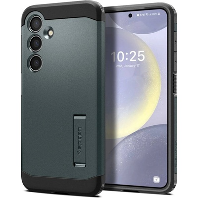 Spigen Противоударен Хибриден Калъф за Samsung S24 Plus, Spigen Tough Armor Case, Зелен (ACS07334)