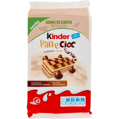 Ferrero Kinder Pan e Cioc kysnuté piškóty s nízkotučnou kakaovou náplňou 290 g