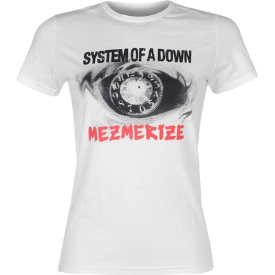 дамска тениска System Of A Down - Mezmerize Clock - White - HYBRIS - WMX-5-SOAD003-H95-11-WH