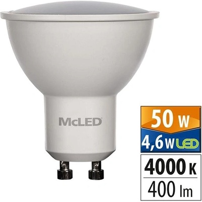 McLED LED GU10, 4,6W, 4000K, 400lm
