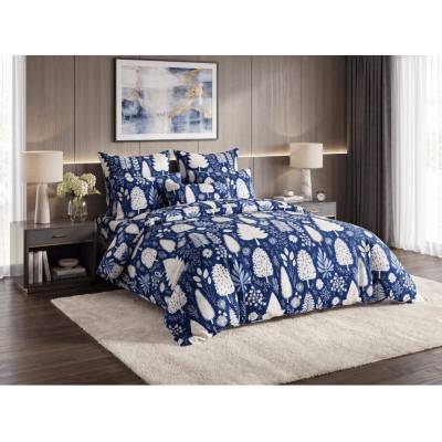 Textilomanie Obliečky z mikrovlákna INDIGO BLOOM modré 70x90 140x200