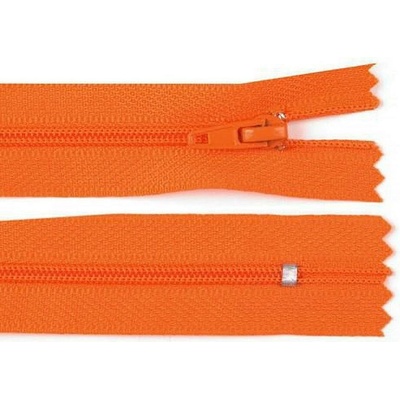 Špirálový zips šírka 3 mm dĺžka 20 cm pinlock Farba: 158 oranžová