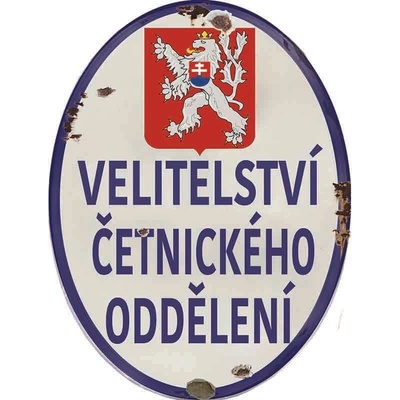 Ceduľa Velitelství Četnického Oddělení
