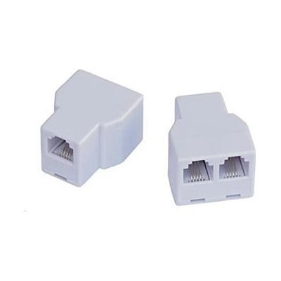Dvojspojka RJ11, 1x6p4c/2x6p4c - telefonní