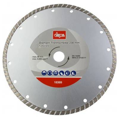 Dema Diamantový rezný kotúč Turbo 230 mm DDT230T