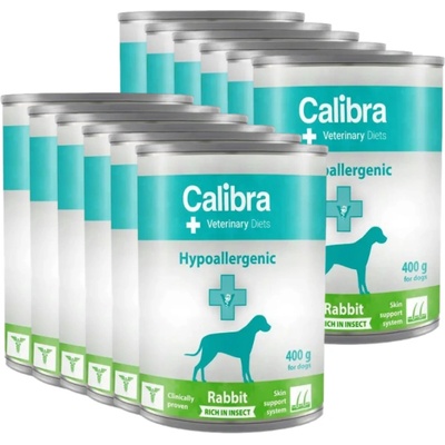 Calibra Veterinary Diets Dog Hypoallergenic Insect & Rabbit 12 x 400 g