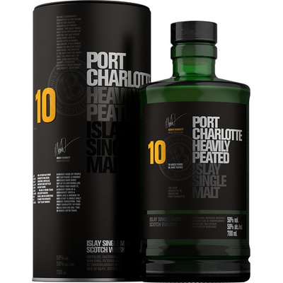 Bruichladdich Port Charlotte 10y 50% 0,7 l (holá láhev) – Zboží Dáma