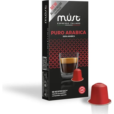 PURO Arabica MUST съвместими с кафемашини Nespesso (10 бр. )