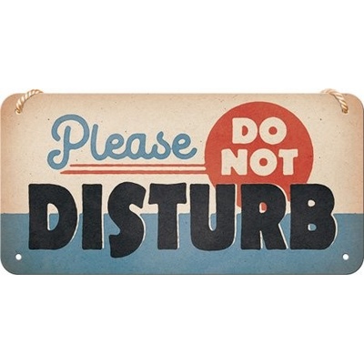 Postershop Závěsná cedule: Do Not Disturb - 20x10 cm