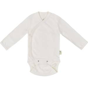 Bio Baby Боди дълъг ръкав Bio Baby - органичен памук, 68 cm, 4-6 месеца, екрю (97218104) - baby