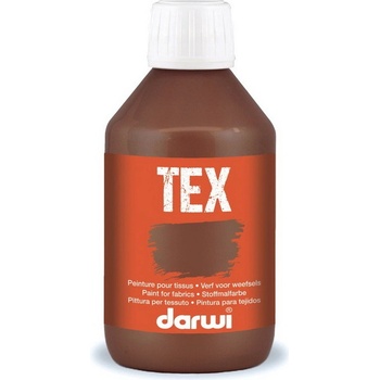 Darwi Farby na textil 250 ml tmavohnedá