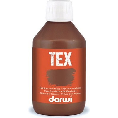 Darwi Farby na textil 250 ml tmavohnedá