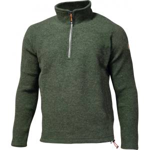 Ivanhoe of Sweden Мъжки вълнен пуловер Ivanhoe of Sweden Brodal Half Zip Wool jumper - Loden Green - размер XXL (005-3506-0315)