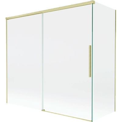 Mexen Rox параван за вана 2-крилен плъзгащ се 170 + 75 x 150 cm, прозрачен, златен мат - 8C9-170-075-55-00 (8C9-170-075-55-00)