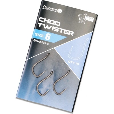 Kevin Nash Pinpoint Chod Twister Barbless veľ.4 10 ks