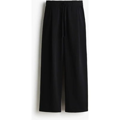 H&M teplákové kalhoty bavlna/polyester dámské černé
