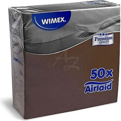 Airlaid ubrousky Premium hnědé 50ks 40x40cm
