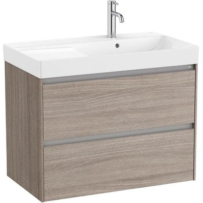 Roca Долен шкаф за умивалник Ona 80 x 46 x 56.5 cm, десен, дървесно тъмно (A857629511)