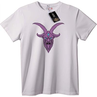 NOONEBRAND Тениска Лилави демонски рога - 7XL, Black