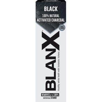 Blanx Избелваща паста за зъби с въглен Black, 75 ml
