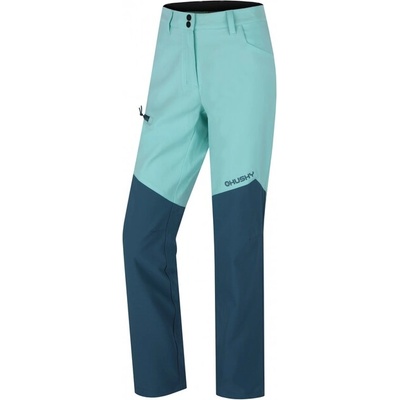 HUSKY Дамски софтшел панталон Kavia, мента/тюркоаз (hsk-HT0-0534)